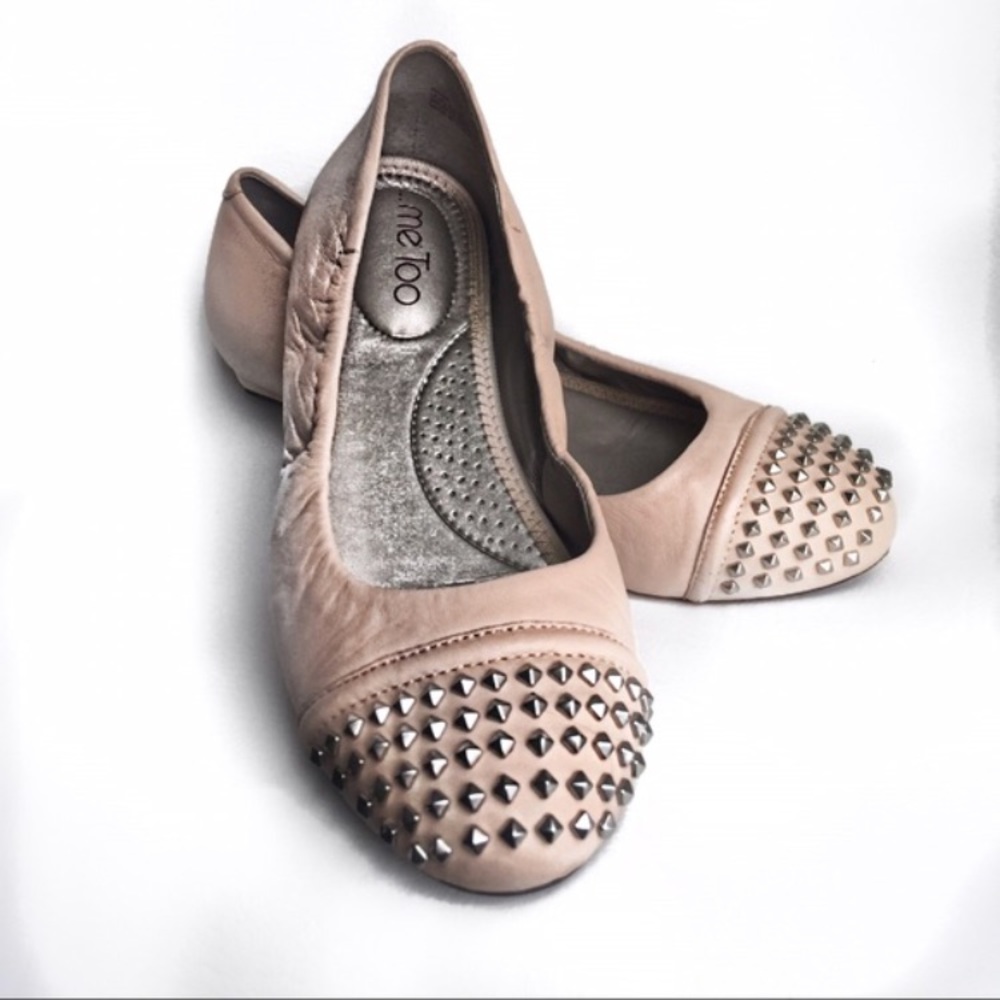 Me Too Pink Studded Ballets- Size 6.5